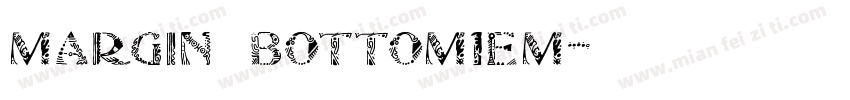 margin bottom1em字体转换
